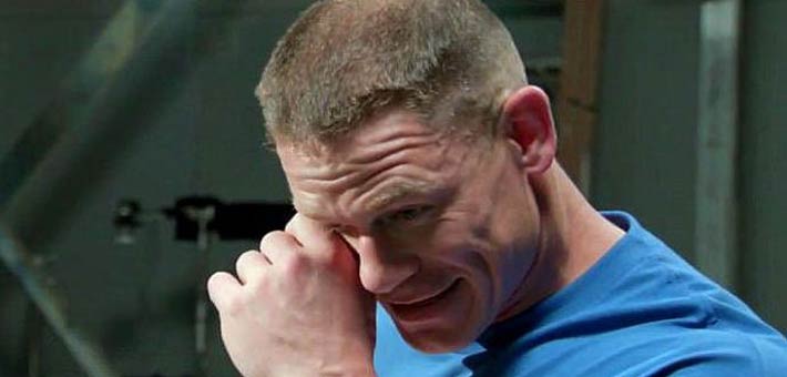 جون سينا يبكي من رسالة الطفل