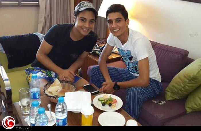 جمال وعساف يتناولان الإفطار