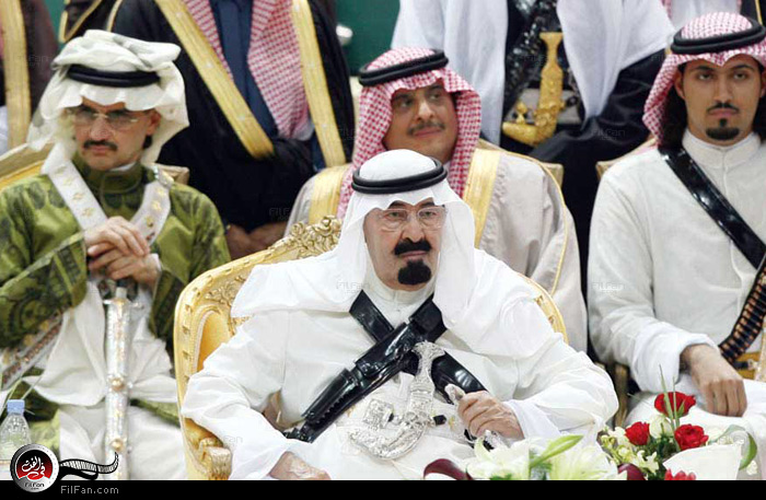 الملك عبد الله بن عبد العزيز في لقطة من الحفل