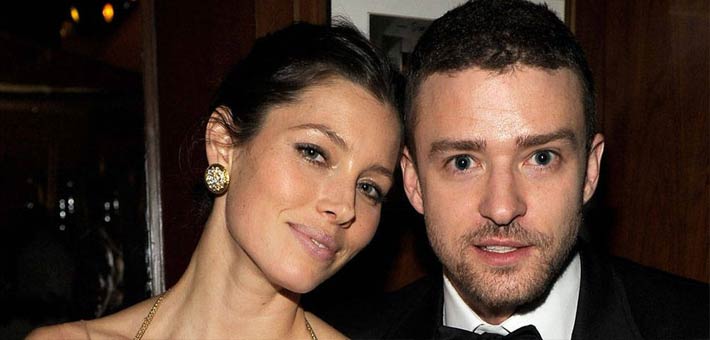 جستن تمبرليك وزوجته جيسيكا بيل