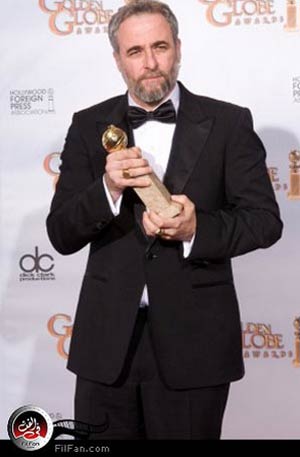 المخرج الإسرائيلي إري فولمان لحظة فوزه بجائزة الجولدن جلوب