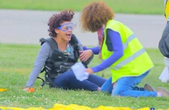منى هلا تصرخ فور هبوطها على الأرض في &quot;التجربة الخفية&quot;