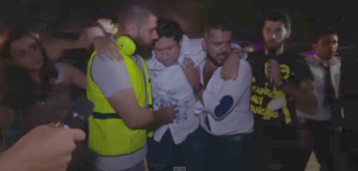 منذر رياحنة يساعد هاني رمزي بعد مقلب &quot;هبوط اضطراري&quot;