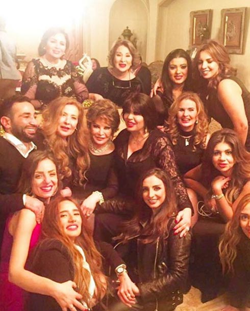 كل هذا الجمع من النجوم في عيد ميلاد صديقتهم إلهام شاهين