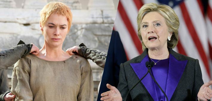 هيلاري كلينتون وشخصية &quot;سيرسي لانستر&quot; الخيالية