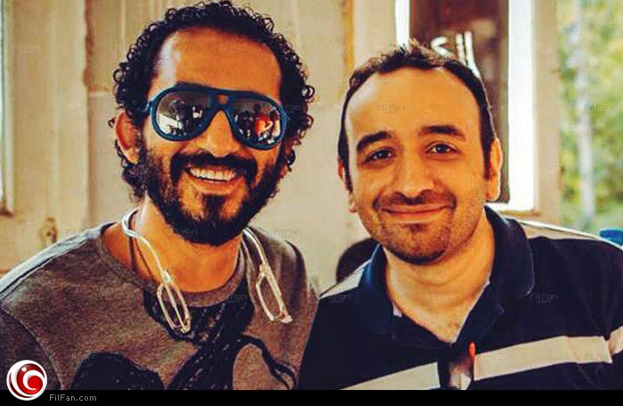 عمرو سلامة مع أحمد حلمي أثناء تصوير الفيلم