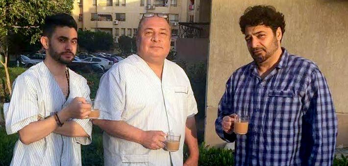 حميد الشاعري مع المنتج فايز عزيز بـ البيجاما