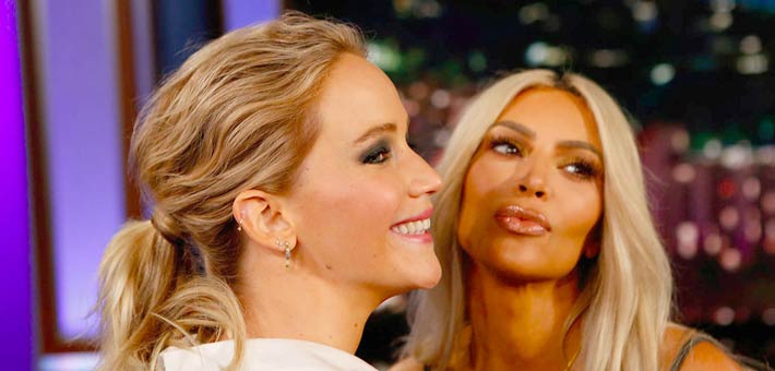 كيم كارداشيان وجينيفر لورانس