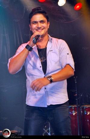 هيثم أثناء الحفل