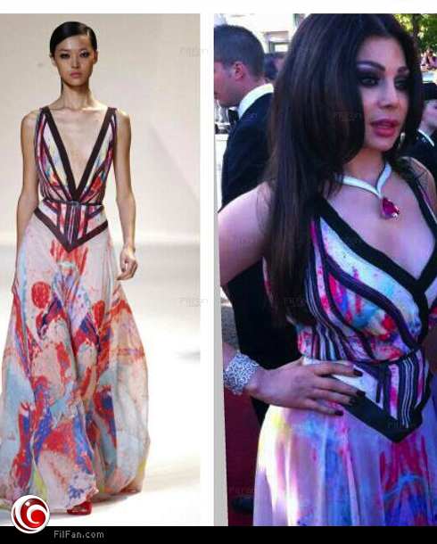 هيفاء بتوقيع إيلي صعب