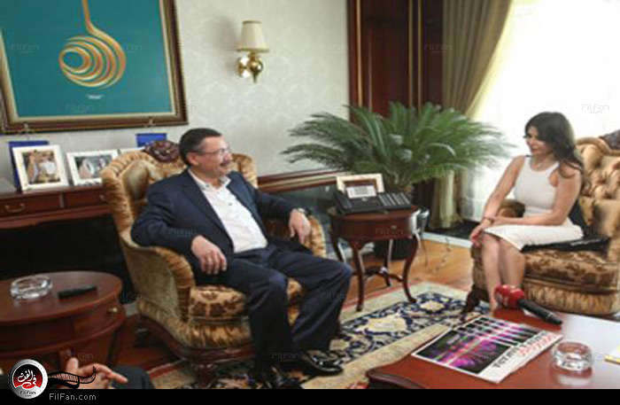 هيفاء مع عمدة أنقرة