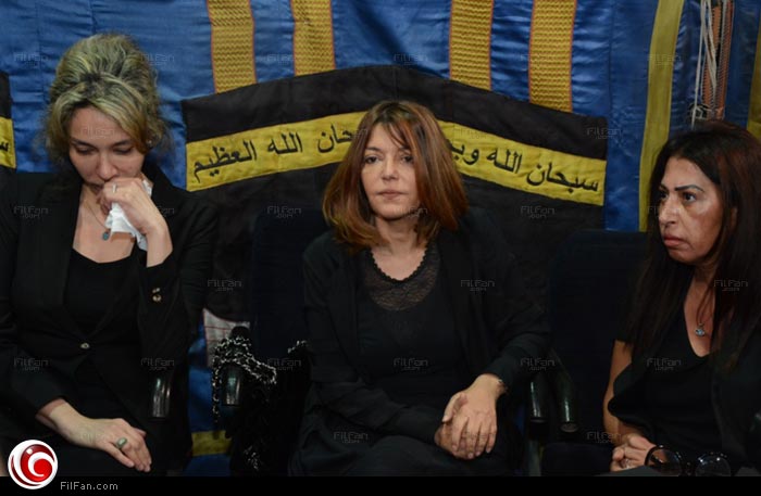 سميرة سعيد في عزاء إبراهيم يسري