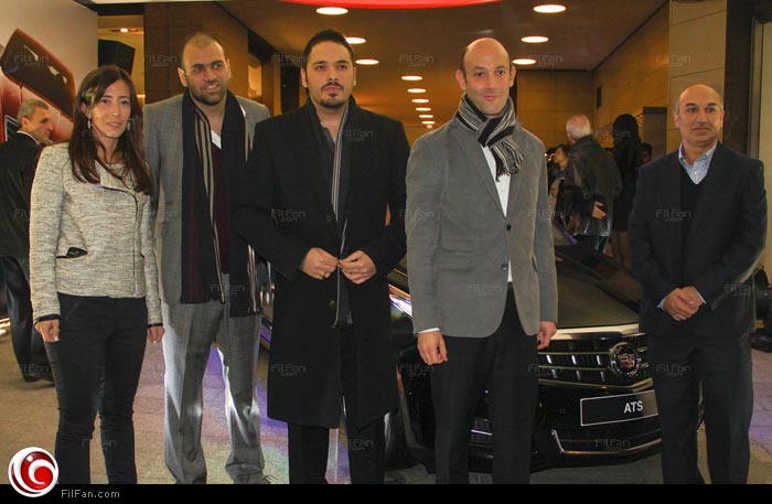 رامي أثناء الاحتفال بإطلاق السيارة في دبي