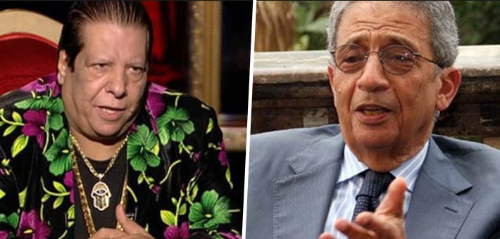 عمرو موسى وشعبان عبد الرحيم 