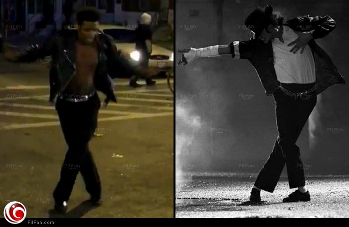 ديميتري ريفيز يقلد مايكل جاكسون أمام شرطقة فض الشغب