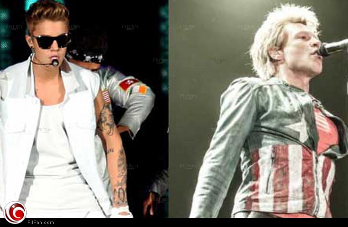 بون جوفي و جستين بيبر 