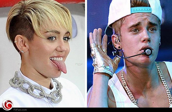 مايلي سايرس تسخر من فضيحة جستين بيبر 