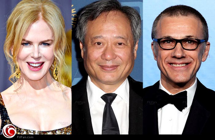 كريستوف والتز وأنج لي ونيكول كيدمان 