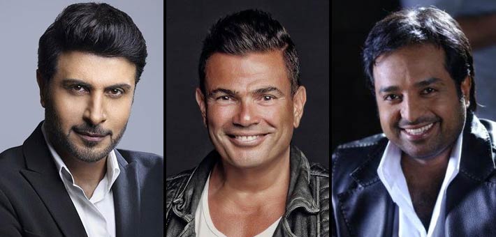 عمرو دياب وماجد المهندس وراشد الماجد