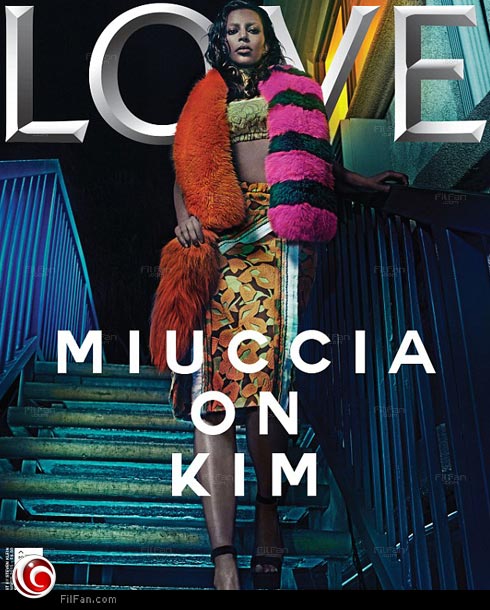 كيم كارداشيان سمراء على غلاف مجلة &quot;The Love&quot;