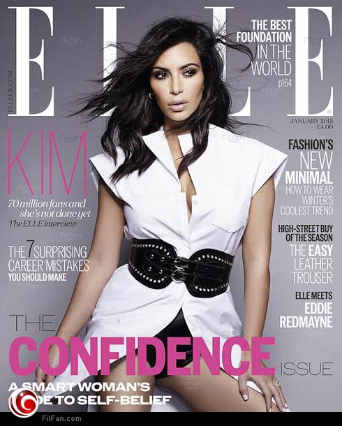 كيم كاردشيان على غلاف  مجلة &quot;Elle U.K&quot;