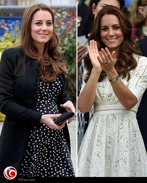 كيت ميدلتون قبل وبعد حملها الثاني