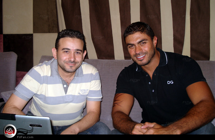 خالد سليم وأحمد عادل وقت تسجيل الأغنية