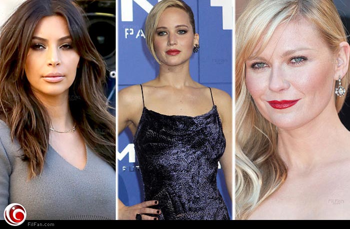 كريستين دنست وجينفر لورانس وكيم كاردشيان