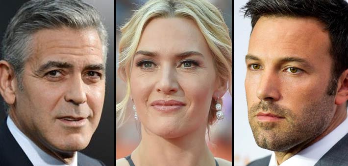 بن أفليك وكيت وينسلت وجورج كلوني