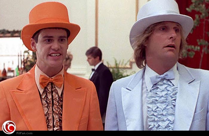 جيف دانييلز وجيم كاري في الجزء الأول من Dumb &amp; Dumber