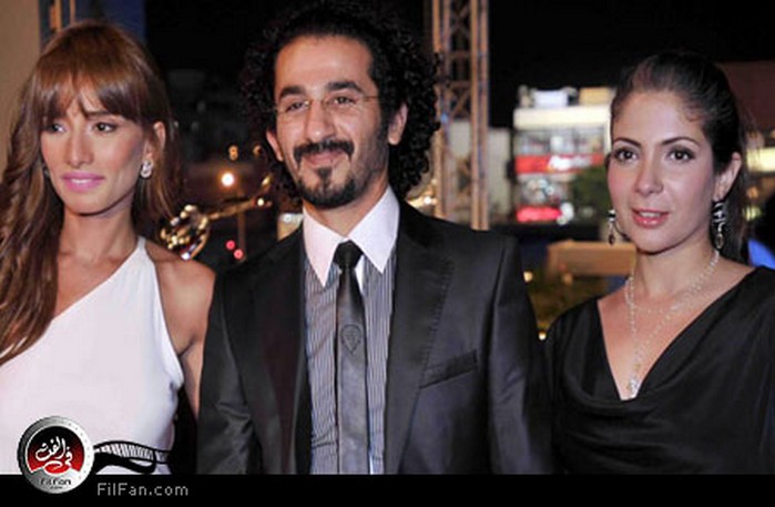 حلمي ومنى وزينة في الحفل