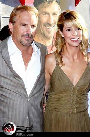 كيفين كوستنر وزوجته كريستين باومجارتنر