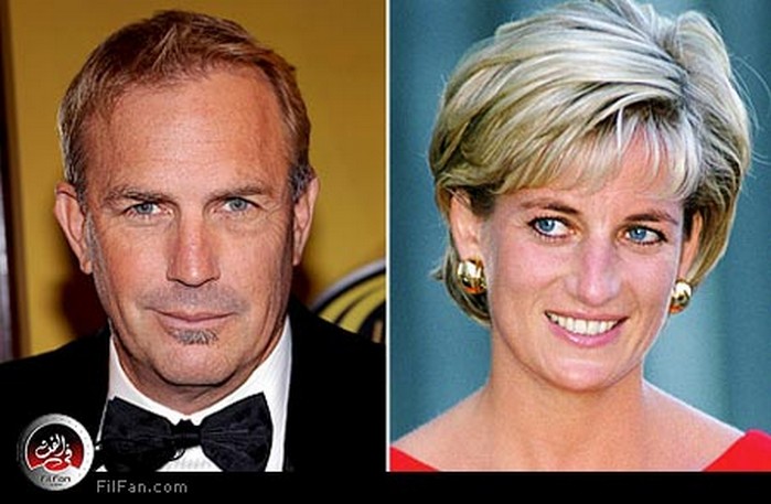كيفن كوستنر والأميرة ديانا