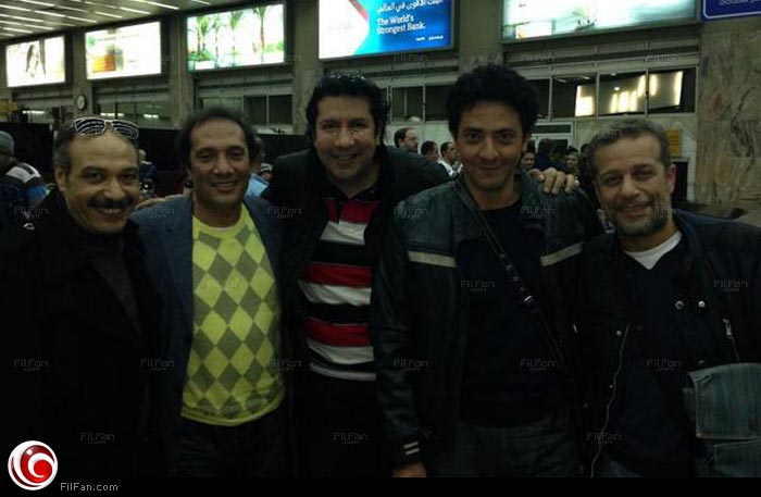 خالد صالح مع علي الحجار وهاني رمزي وفتحي عبد الوهاب وشريف منير