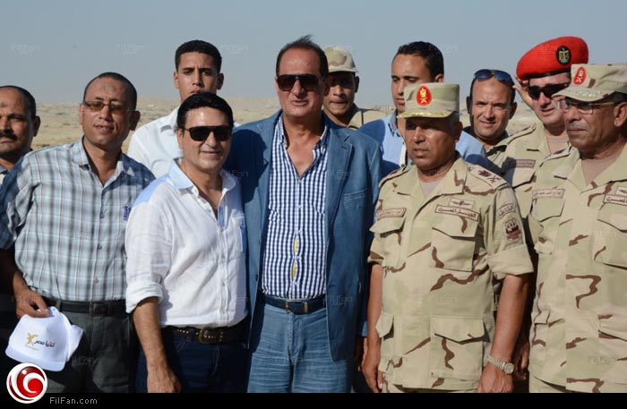 محمد الحلو وهاني مهنى برفقة رجال الجيش