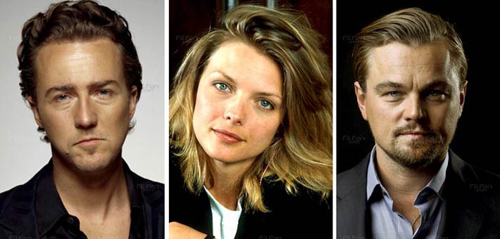 ليوناردو دي كابرو وميشيل فايفر وإدوارد نورتون من بين العديد من النجوم الذين حرموا من الأوسكار رغم تكرار ترشحهم له