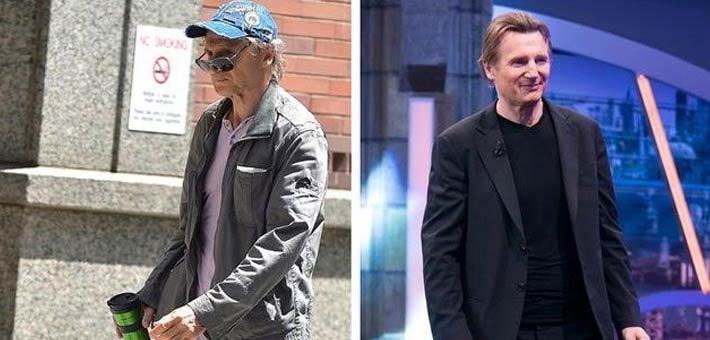 ليام نيسون قبل وبعد تنحيف نفسه