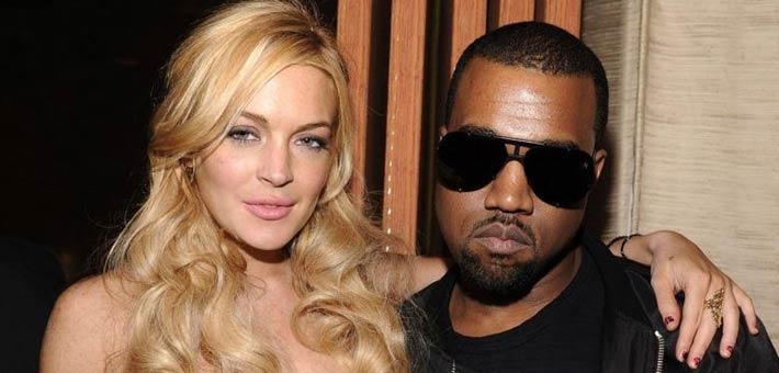 كاني ويست مع لينزي لوهان