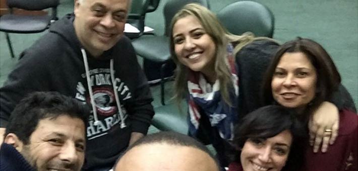 مي كساب وفريق المسلسل الغذاعي "حكايات أولاد الأرض"