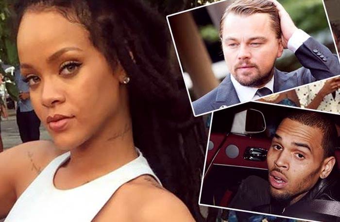 المغنية ريانا والممثل ليوناردو دي كابريو والمغني دريك