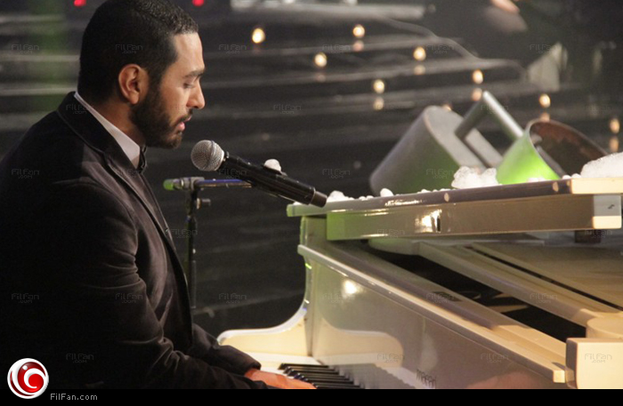 تامر حسني أثناء البرنامج 