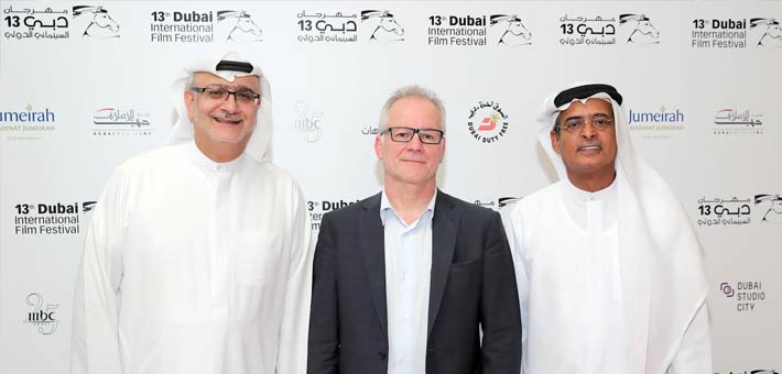 رئيس مهرجان دبي السينمائي الدولي عبد الحميد جمعة ومسعود أمر الله