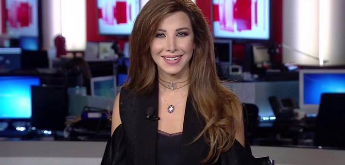 نانسي عجرم تقدم نشرة الأخبار