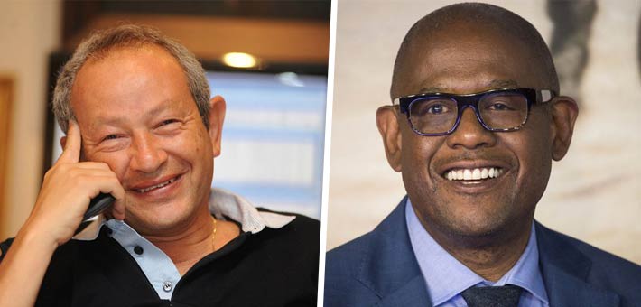 فوريست ويتيكر ونجيب ساويرس