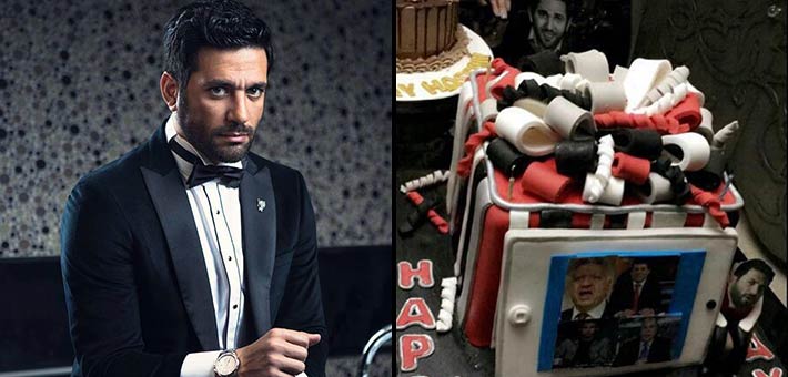 حسن الرداد وتورته عيد الميلاد