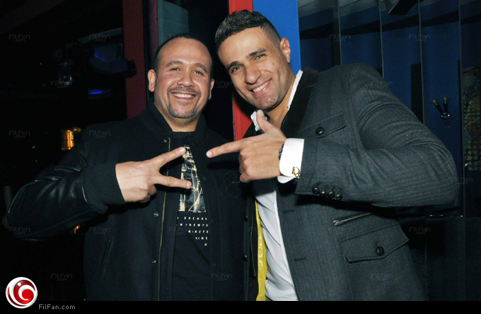 هشام عباس مع محمد نور في عيد الميلاد