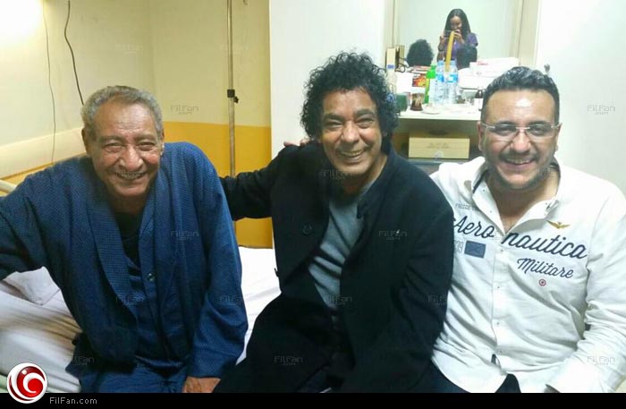 منير ورحيم في زيارة الأبنودي