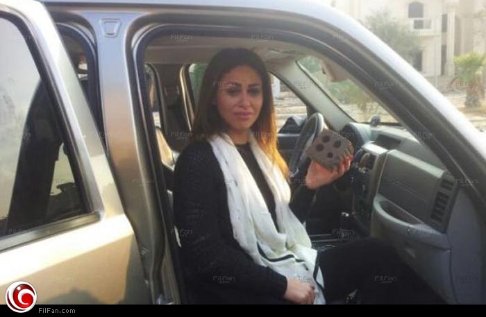 مي سليم بعد الاعتداء عليها بالحجارة