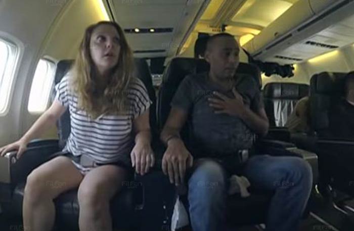 محمود عبد المغني أثناء مقلب &quot;هبوط اضطراري&quot;