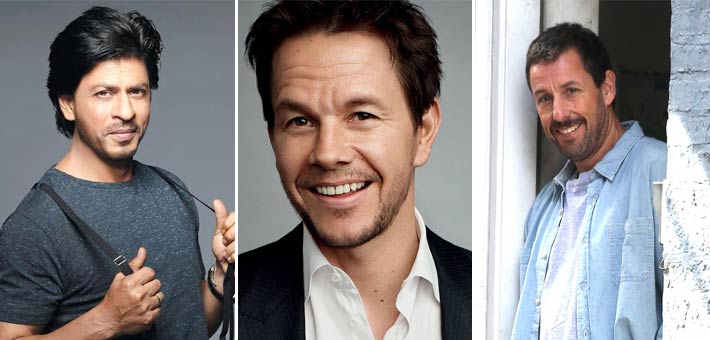 آدم ساندلر ومارك ويلبرج وشاه روخ خان